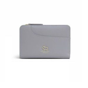 Radley Women's Medium Bifold Curved Slip Pockets Soft Leather Purse - Open Grey